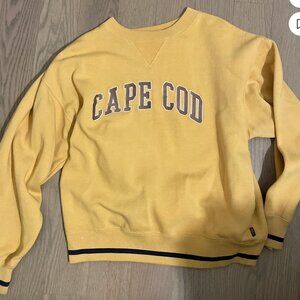 Yellow Cape Cod crewneck sweatshirt by Cuffys